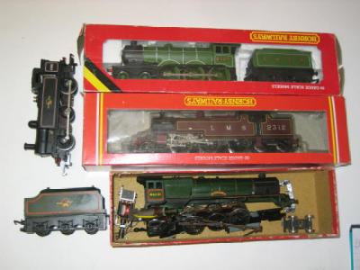 Appraisal: Four Hornby Railways locomotives comprising L N E R B