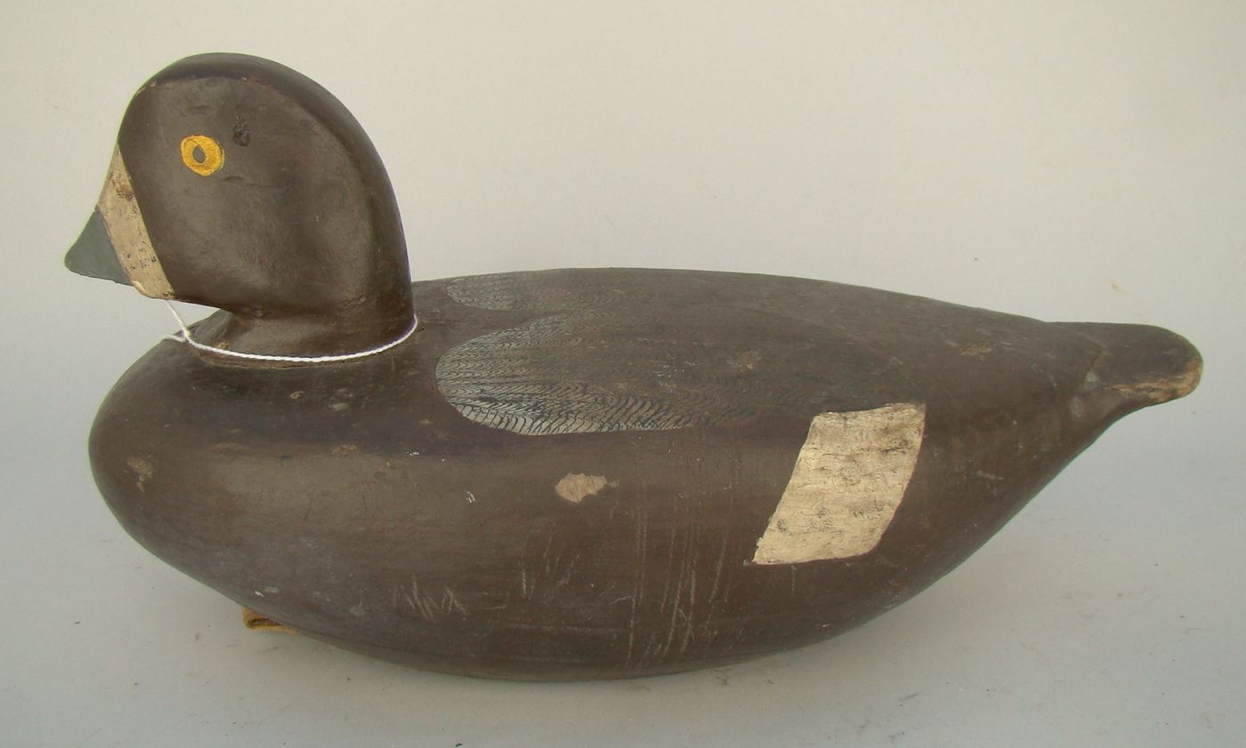 Appraisal: BLUEBILL HEN DECOY From Connecticut Owned by Arthur Baldwin Old