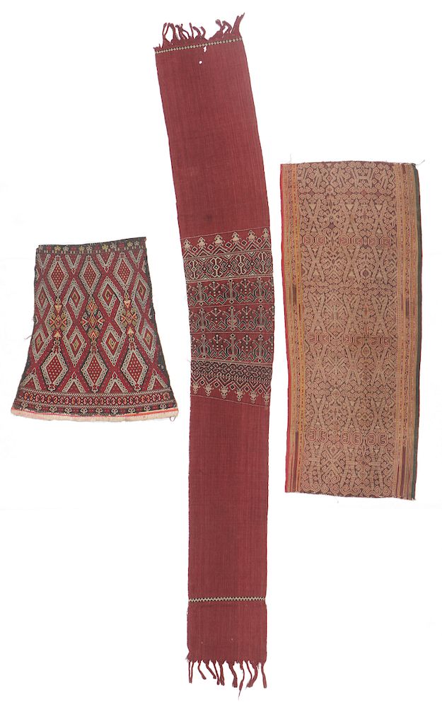 Appraisal: Iban Textiles Iban Textiles including a th c Pua sungkit