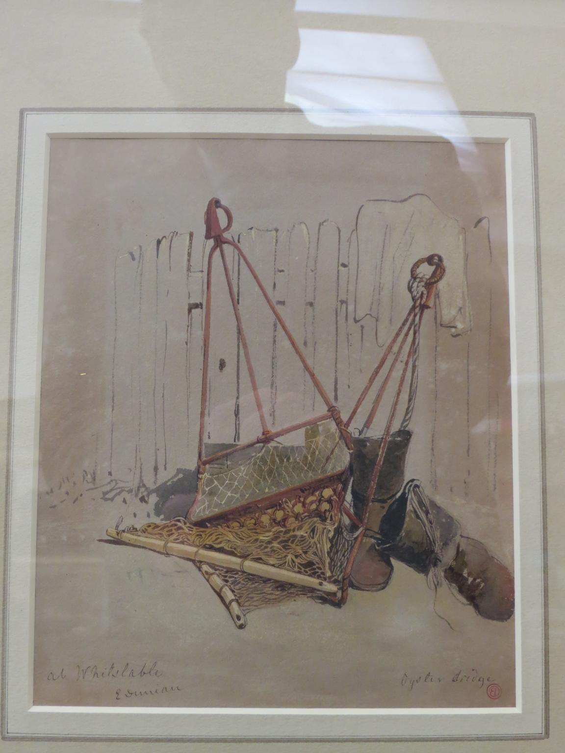 Appraisal: Edward Duncan - - watercolour entitled Oyster Dredge at Whitstable