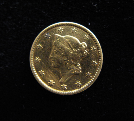 Appraisal: U S ONE DOLLAR GOLD COIN Liberty head type variety