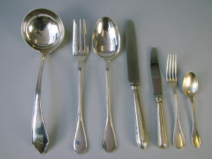 Appraisal: A quantity of Christofle silver plated cutlery comprising of serving