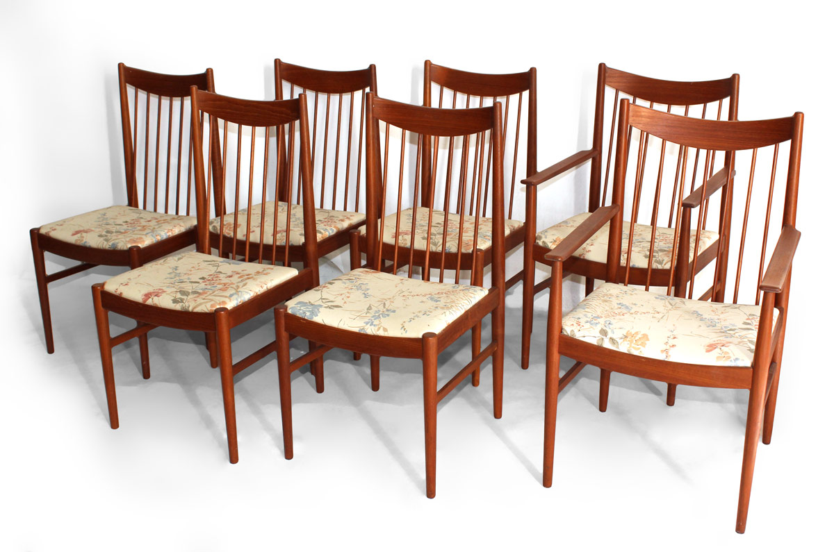 Appraisal: ARNE VODDER FOR SIBAST SET OF DINING CHAIRS Danish Modern