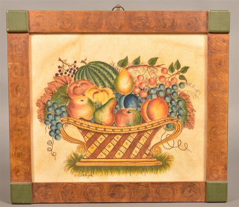 Appraisal: David Ellinger Basket of Fruit Theorem David Ellinger Basket of