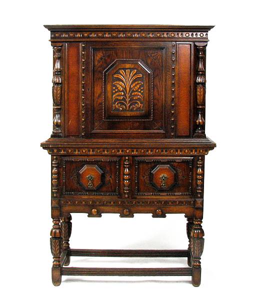 Appraisal: A Renaissance Revival cupboard first half th century height ft