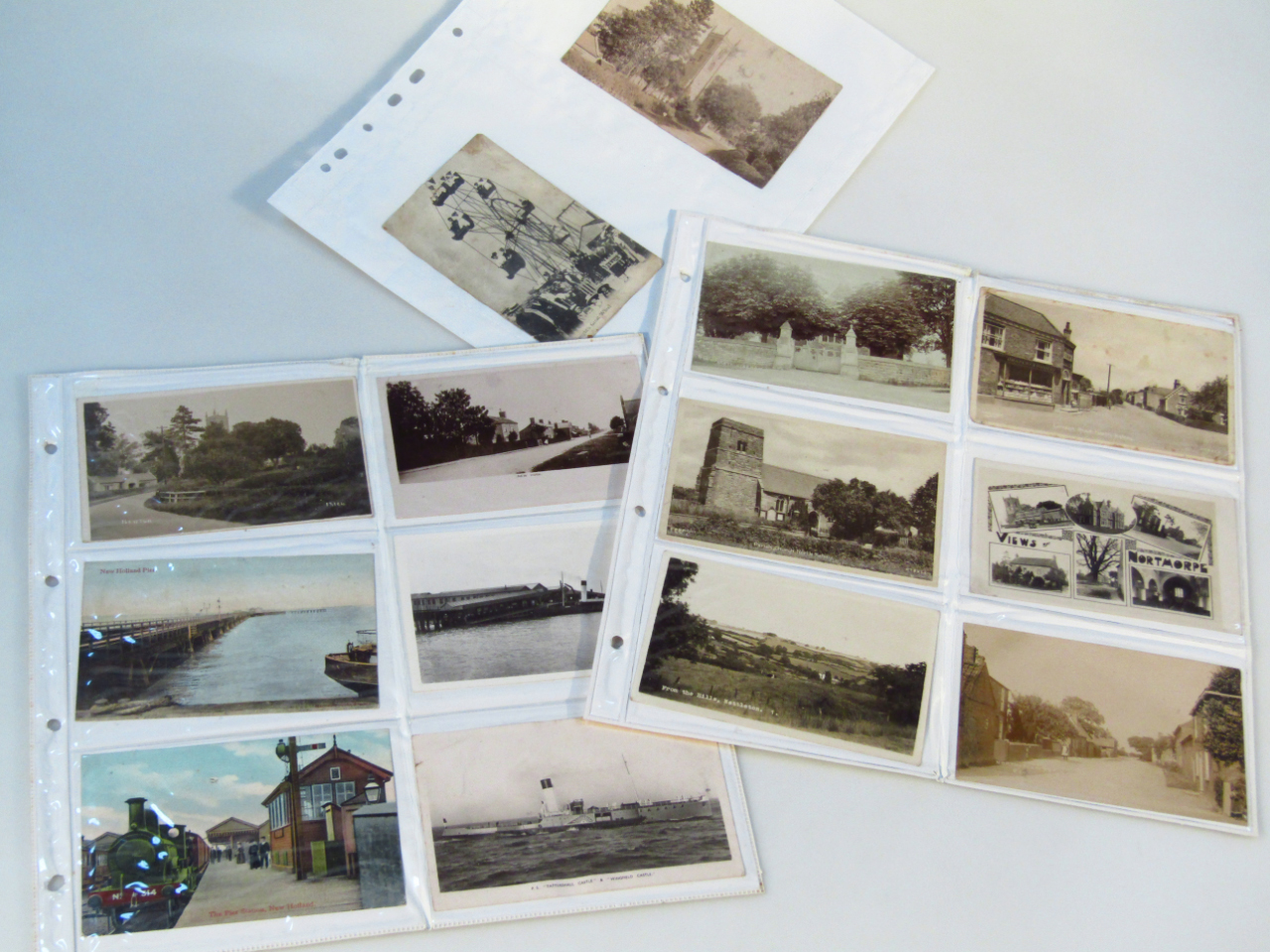 Appraisal: Various early thC and later postcards Lincolnshire related black white