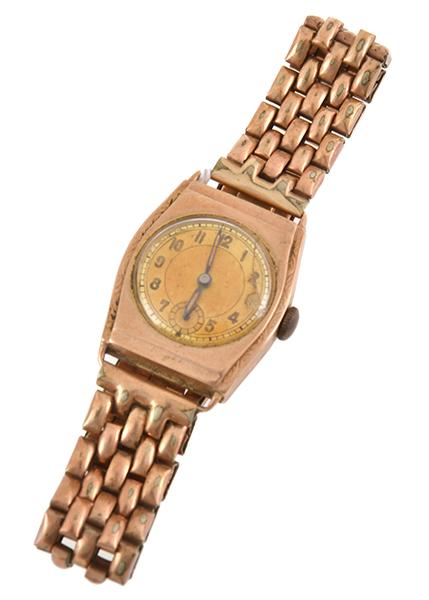 Appraisal: CT GOLD WRISTWATCH TO ROLLED GOLD BAND