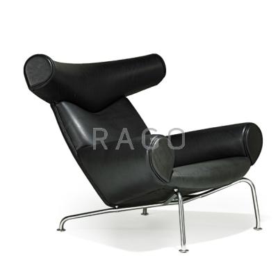 Appraisal: HANS WEGNER - ERIK JORGENSEN Ox lounge chair Denmark Leather