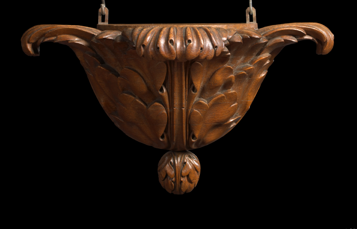 Appraisal: French Carved Oak Wall Bracket ca of neoclassical inspiration of