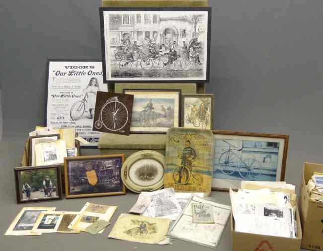 Appraisal: Misc ephemera lot including Wheelman photographs postcards reprint material etc