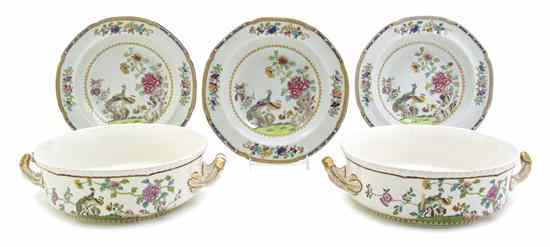 Appraisal: A Spode Ceramic Partial Table Service all having glazed Chinoiserie