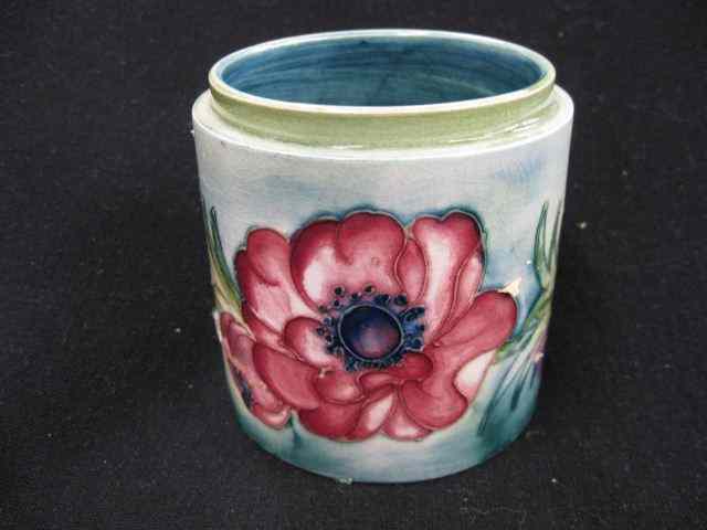 Appraisal: Moorecroft Art Pottery Jar floral decor '' lacking cover