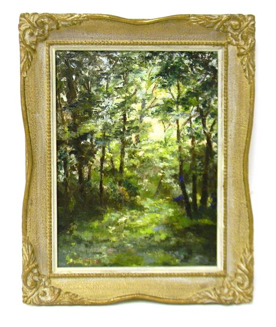 Appraisal: Elizabeth Lane Cutter American th C framed oil on canvas