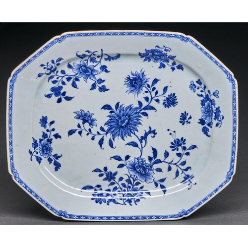 Appraisal: A Chinese export blue and white dish th c painted