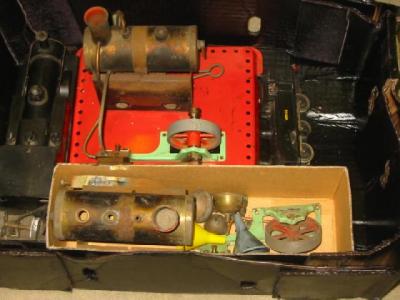 Appraisal: A Mamod stationary steam engine another engine dismantled a OO