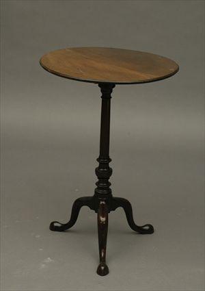 Appraisal: George II Mahogany Tripod Table