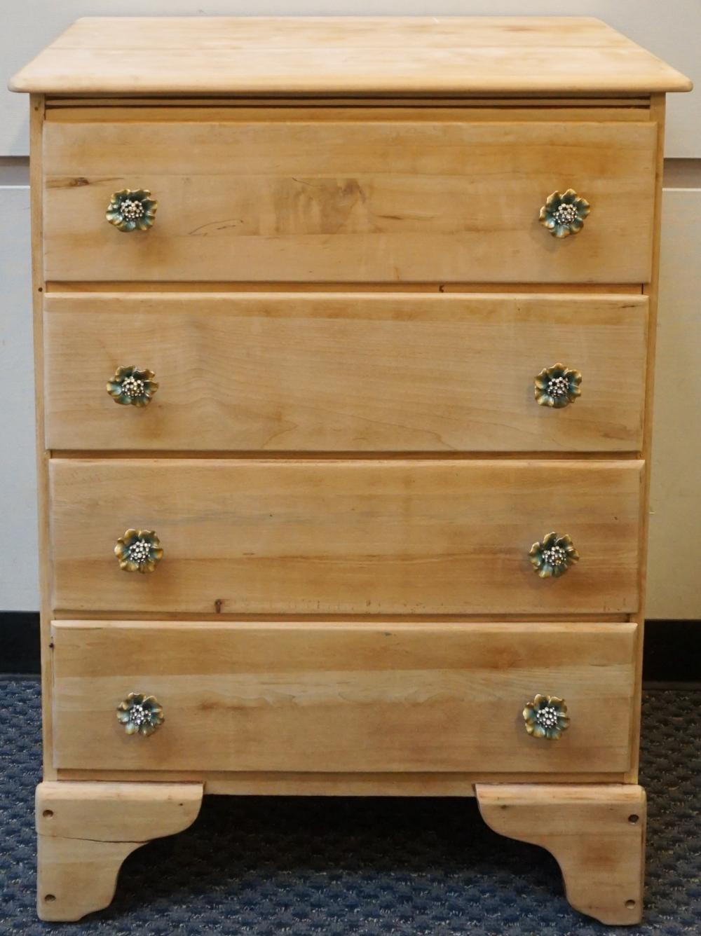 Appraisal: EARLY AMERICAN STYLE PINE CHEST OF DRAWERS X X IN