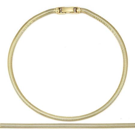 Appraisal: Gold Snake Chain Necklace and Bracelet Estimate -