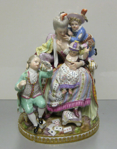 Appraisal: MEISSEN PORCELAIN FIGURE GROUP The Good Mother after Acier model