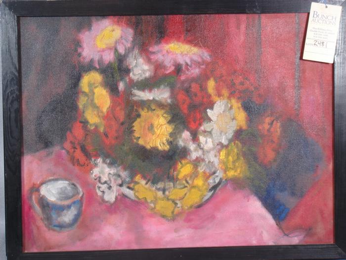 Appraisal: Annette Dufresne b o c Floral Still Life x signed