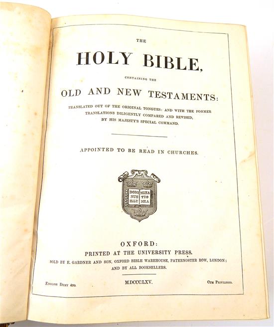 Appraisal: BOOK The Holy Bible Containing the Old and New Testaments