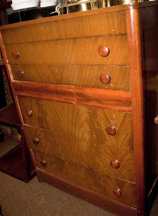 Appraisal: Art Deco veneer chest of drawers Estimate - All property