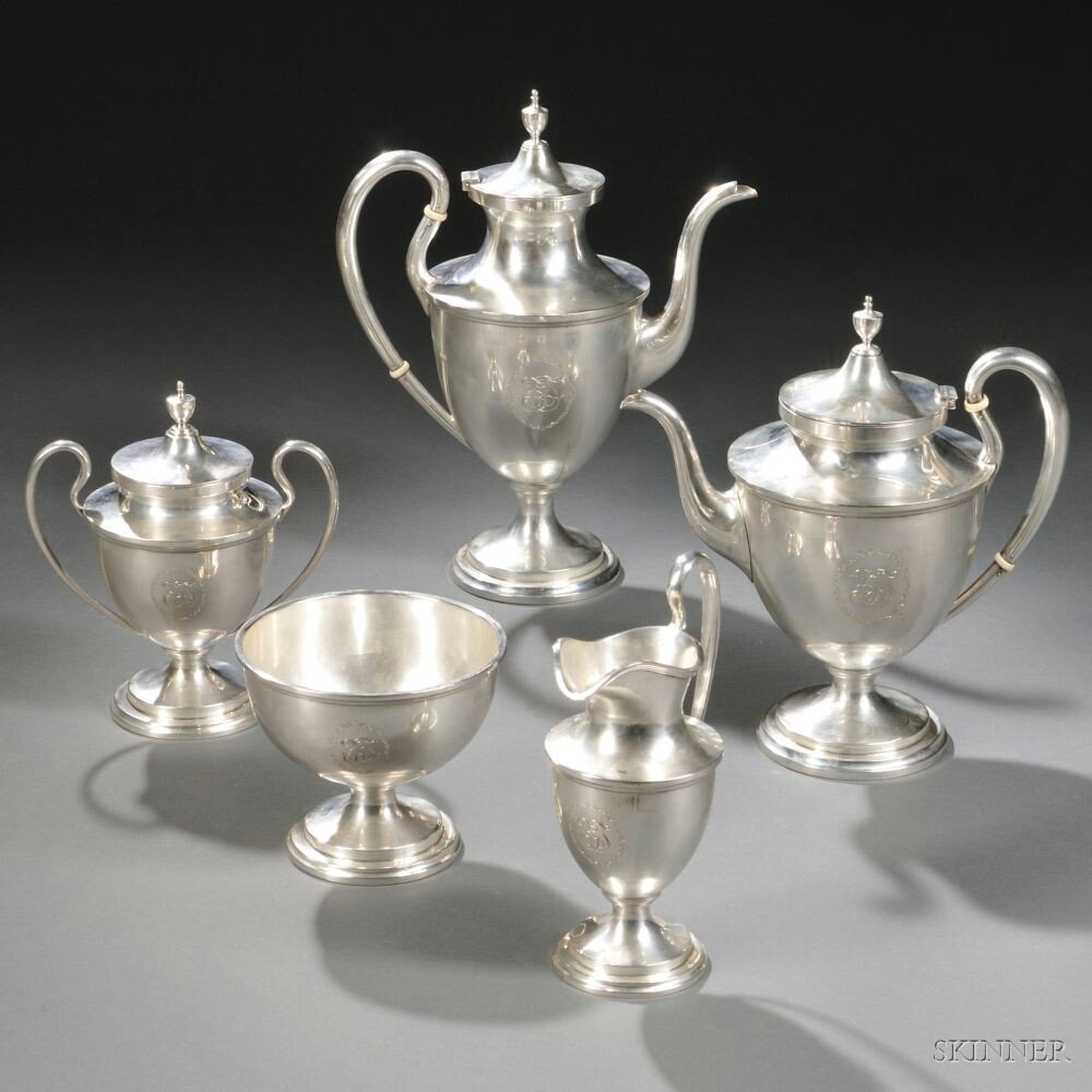 Appraisal: Five-piece S Kirk Son Sterling Silver Tea and Coffee Service