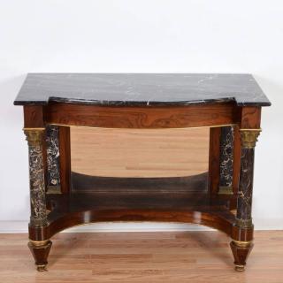 Appraisal: American Classical rosewood pier table by Meeks th c portar