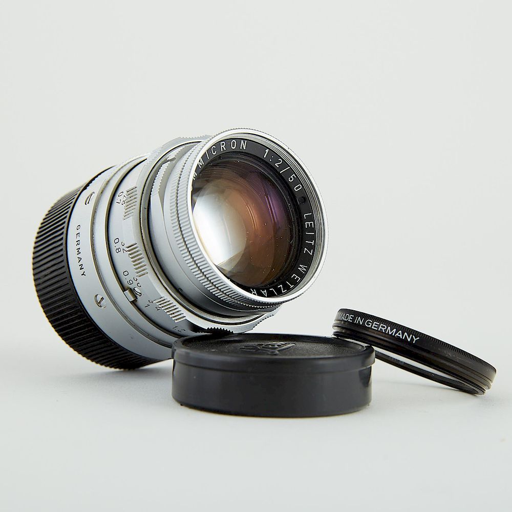 Appraisal: Leitz SummiCron Camera Lens with Accessory Goggles and B W