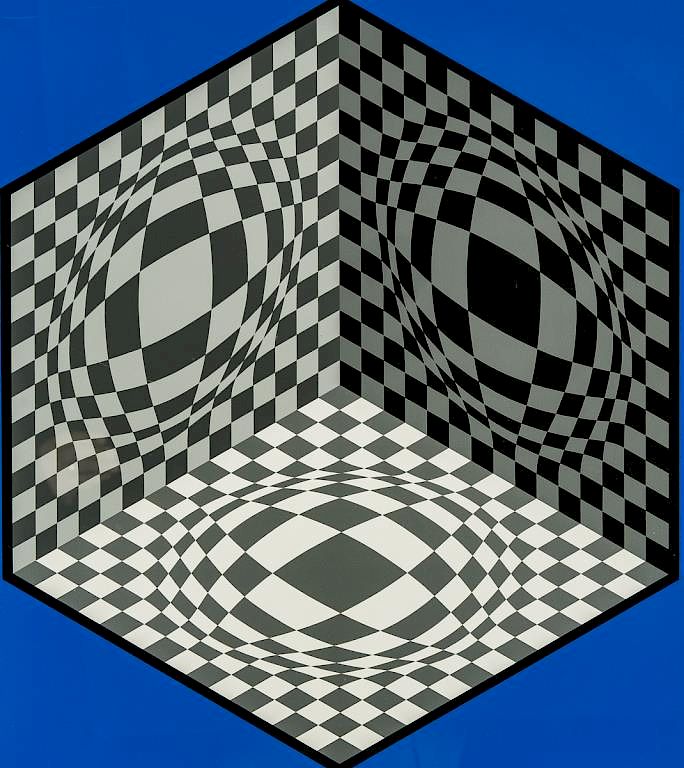 Appraisal: Victor Vasarely French Hungarian - DESCRIPTION Victor Vasarely French Hungarian