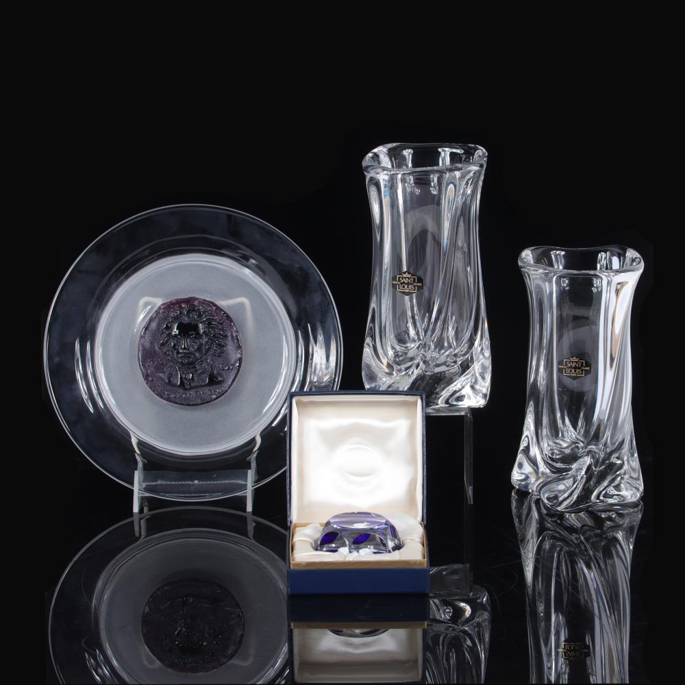 Appraisal: DAUM BACCARAT AND SAINT LOUIS CRYSTAL PC GROUP H X