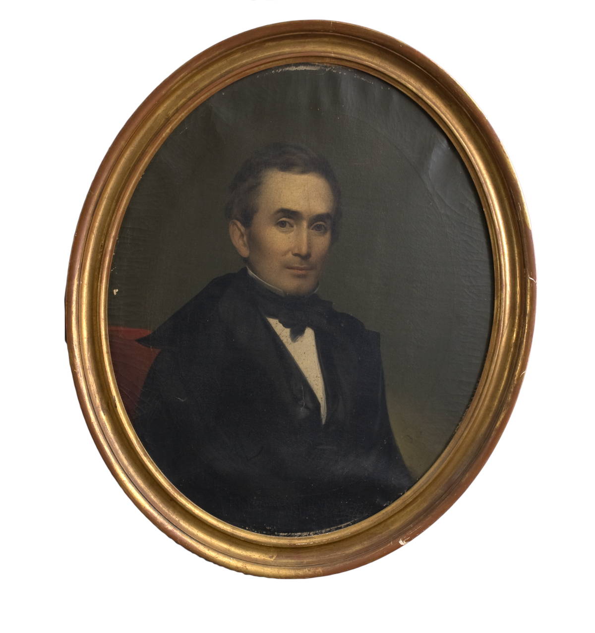 Appraisal: OVAL PORTRAIT OF A GENTLEMAN AMERICAN SCHOOL NINETEENTH CENTURY x