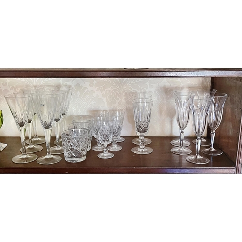 Appraisal: Assortment of various size champagne glass in total