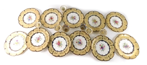 Appraisal: A set of thC porcelain cabinet plates each with a