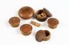 Appraisal: TREEN BOXES - Seven th c miniature Shaker maple threaded