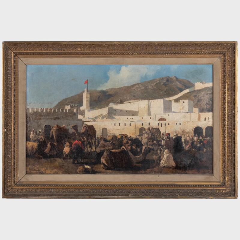 Appraisal: Attributed to Edwin Lord Weeks - Encampment Outside the Walls