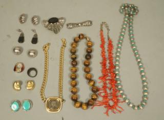 Appraisal: pc Mixed Costume Jewelry Lot including Sterling pc Mixed Costume