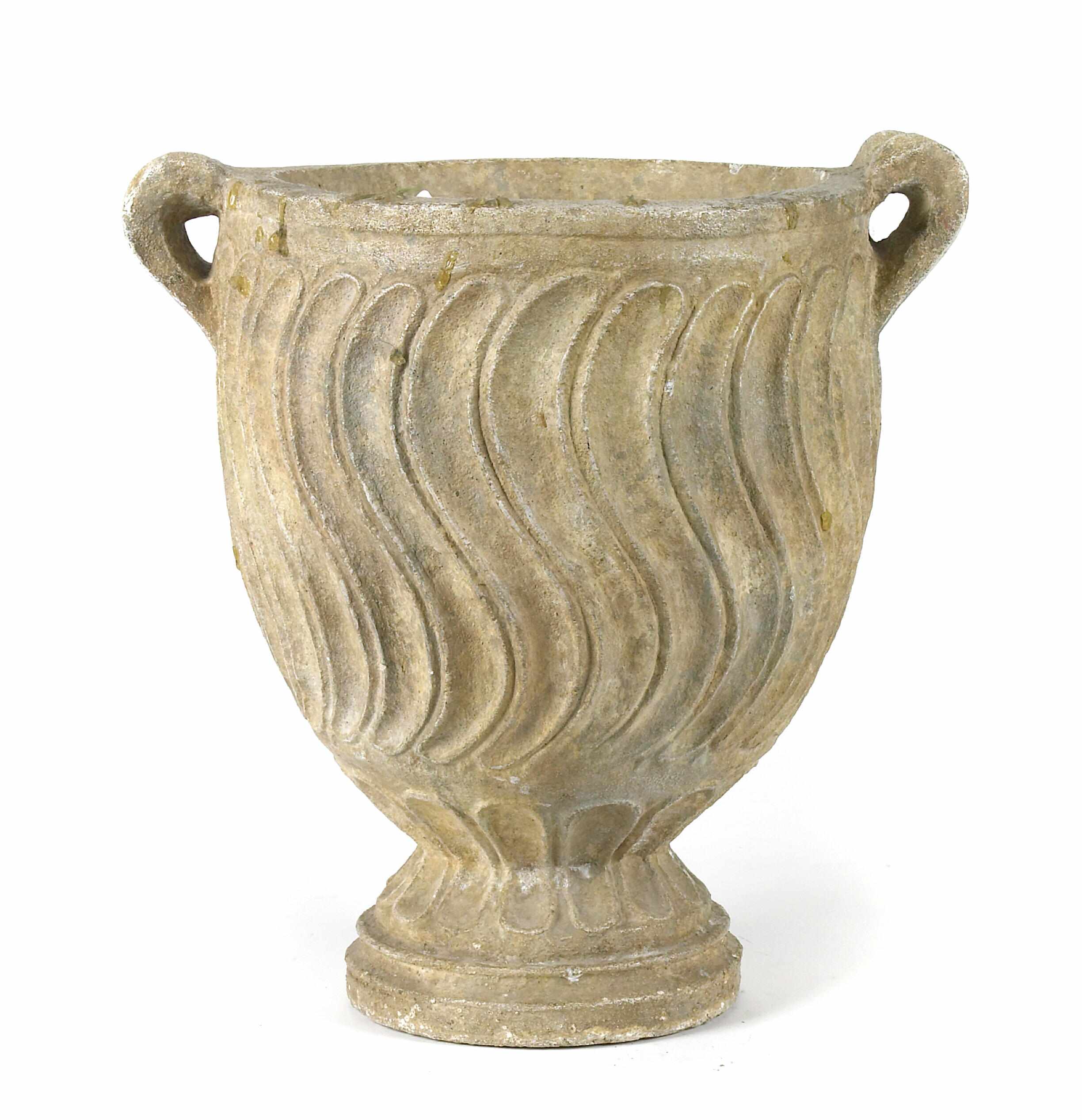 Appraisal: A Dennis and Lean two handled terracotta urn height in