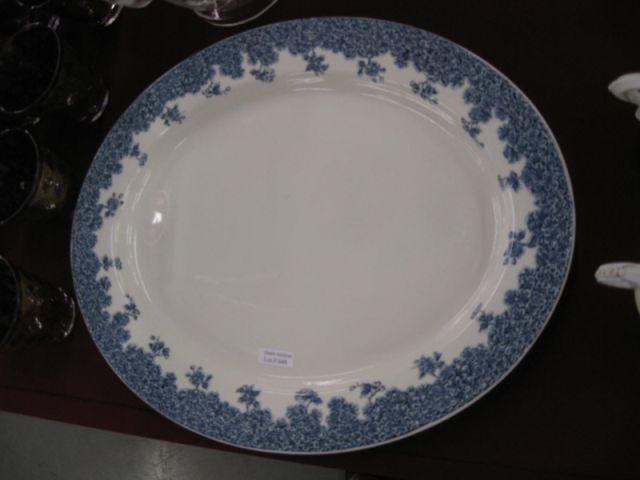 Appraisal: Royal Worcester Porcelain Oval Platter x fine blue floral