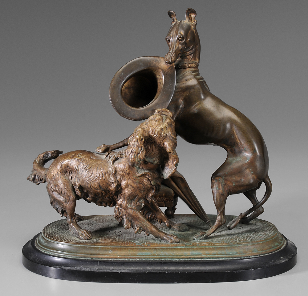 Appraisal: Attributed to Arthur Waagen German - A Whippet and a