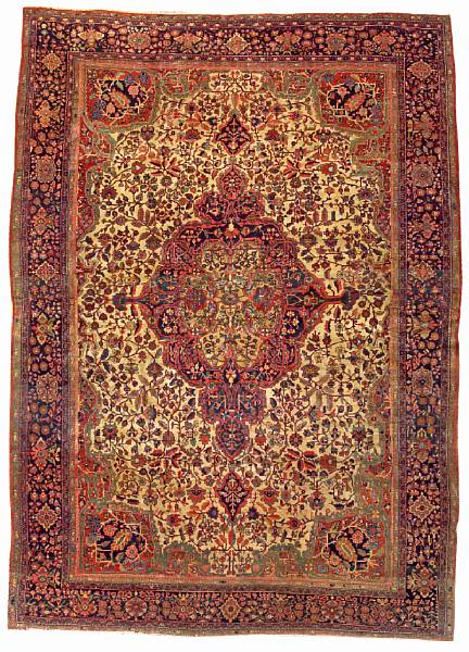 Appraisal: A Fereghan Sarouk carpet Central Persia circa size approximately ft