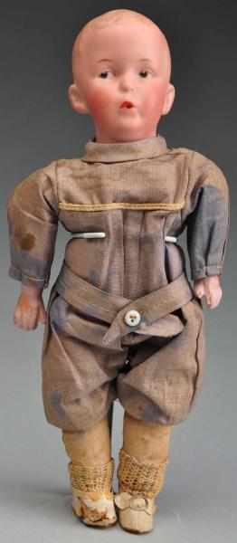 Appraisal: Heubach Whistling Boy Doll Description German bisque socket head incised