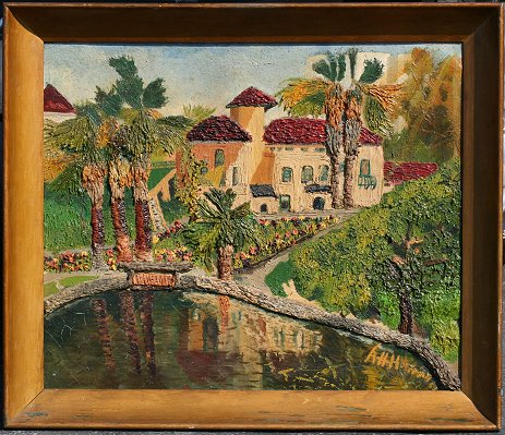 Appraisal: HOFFMAN Raymond American thC ''West Lake Park'' Florida Scene Heavy