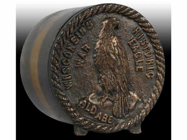 Appraisal: Cast Iron Wisconsin War Eagle Still Bank Description Made in