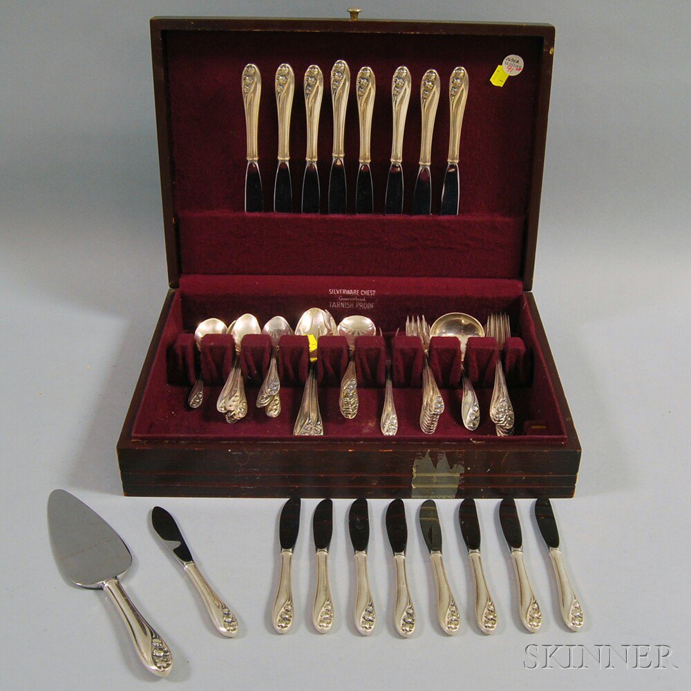 Appraisal: Gorham Lily of the Valley Partial Sterling Silver Flatware Service