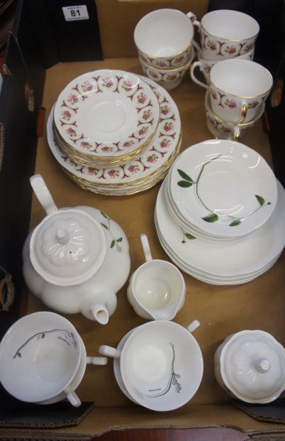 Appraisal: Tray to include Royal Imperial Part Tea Set and Royal