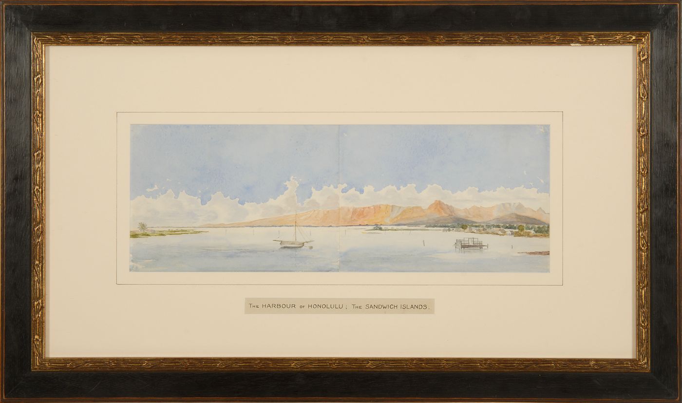 Appraisal: HAWAIIAN SCHOOLLate th Early th CenturyThe Harbour of Honolulu The