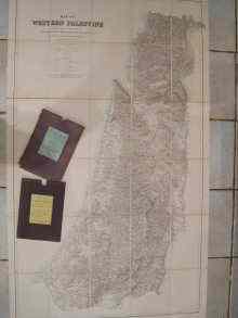 Appraisal: Two large th inch to mile scale maps on linen