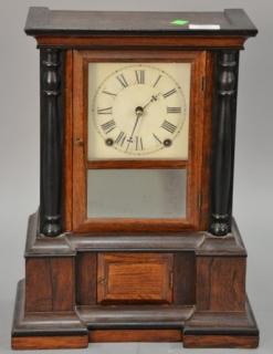 Appraisal: Victorian mantle clock ht wd Victorian mantle clock ht wd