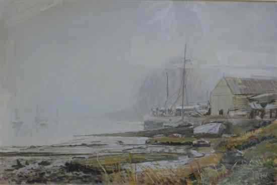 Appraisal: Margaret Glass - pastel 'Waldringfield' signed x in Estimate -